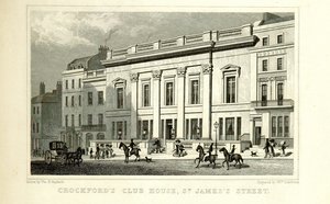 An 1828 engraving of Crockford's Club House on St James's Street